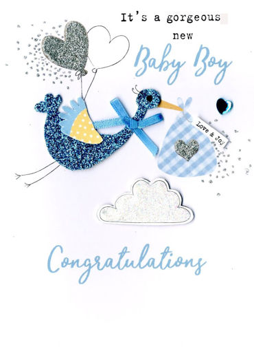 Picture of GORGEOUS NEW BABY BOY CARD